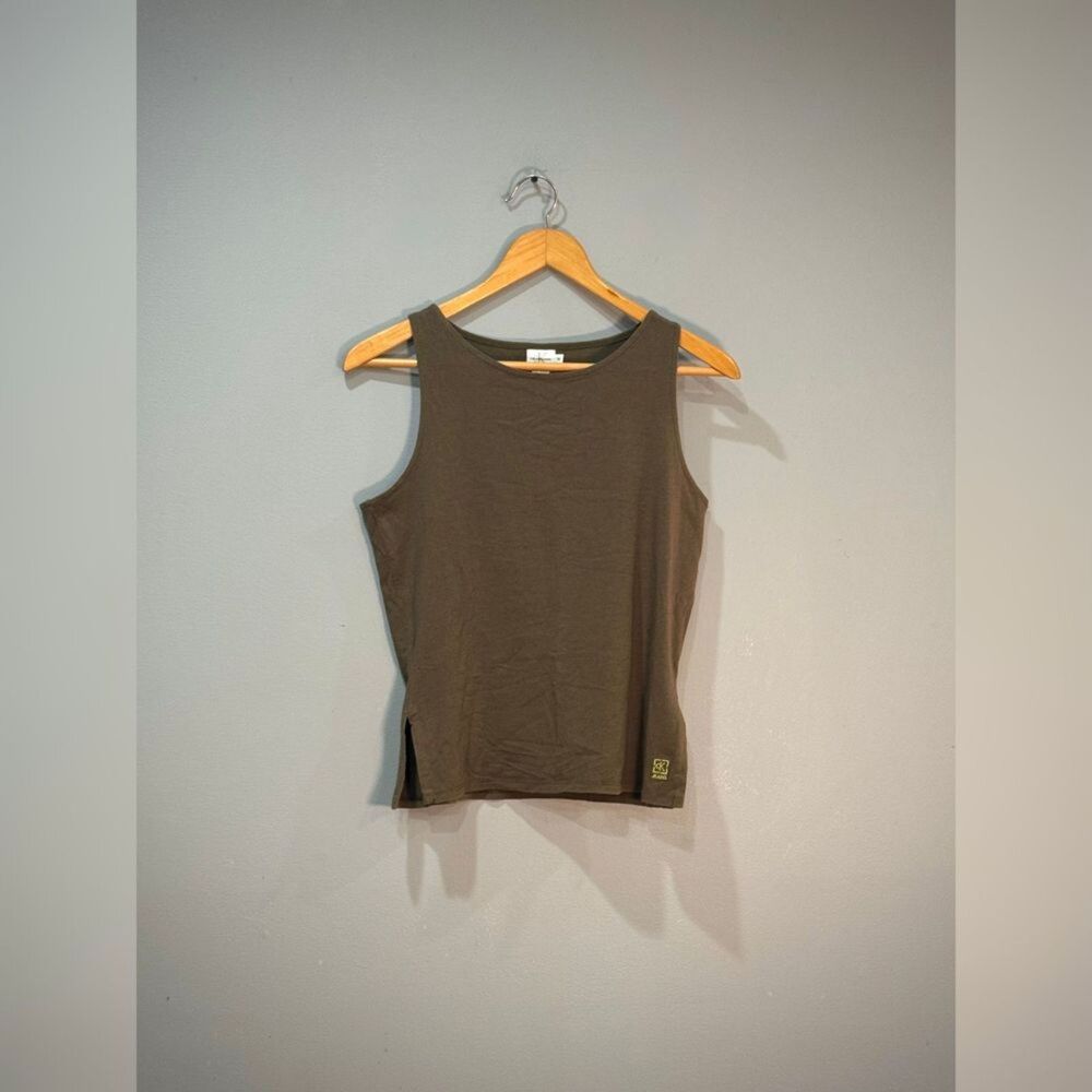 Green Calvin Klein Jeans Tank Top Size M EUC - Picture 4 of 7